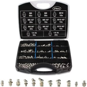 270-Piece Ultimate SAE & Metric Grease Fitting Kit | Bulk Lubrication Solution