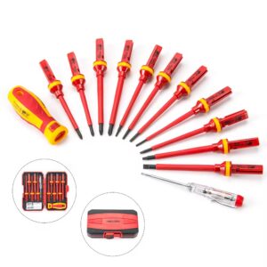 12-28PCS 1000V Insulated Tool Set Professional EV High Voltage Safety Repair Kit for Electric Car DIY & Workshop