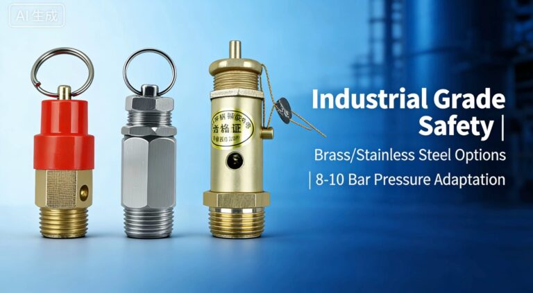 How to Choose the Right Air Compressor Safety Valve: Brass, 304 Stainless Steel or Red Coated?