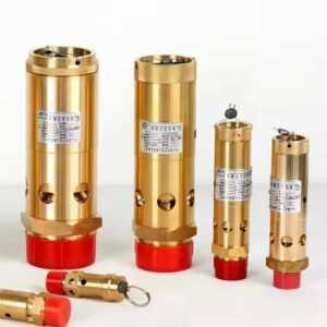 A28X-16T Spring Loaded Safety Valve 1.6MPa Brass 1/4" NPT Industrial Air Receiver Tank Pressure Relief Valve for Pneumatic Compressors