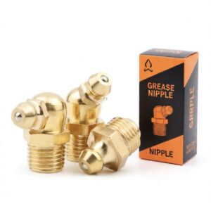 Professional Agricultural Brass Grease Nipple Kit (Straight/45°/90°) Multi-Angle Lubrication Set for Tractors Harvesters