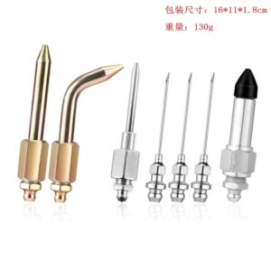 7-Piece Grease Gun Nozzle Master Kit | Complete Lubrication Tips for Automotive, Industrial & Marine Use