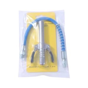 Extended Quick Release Grease Gun Coupler Kit with Hose and Extension Tube