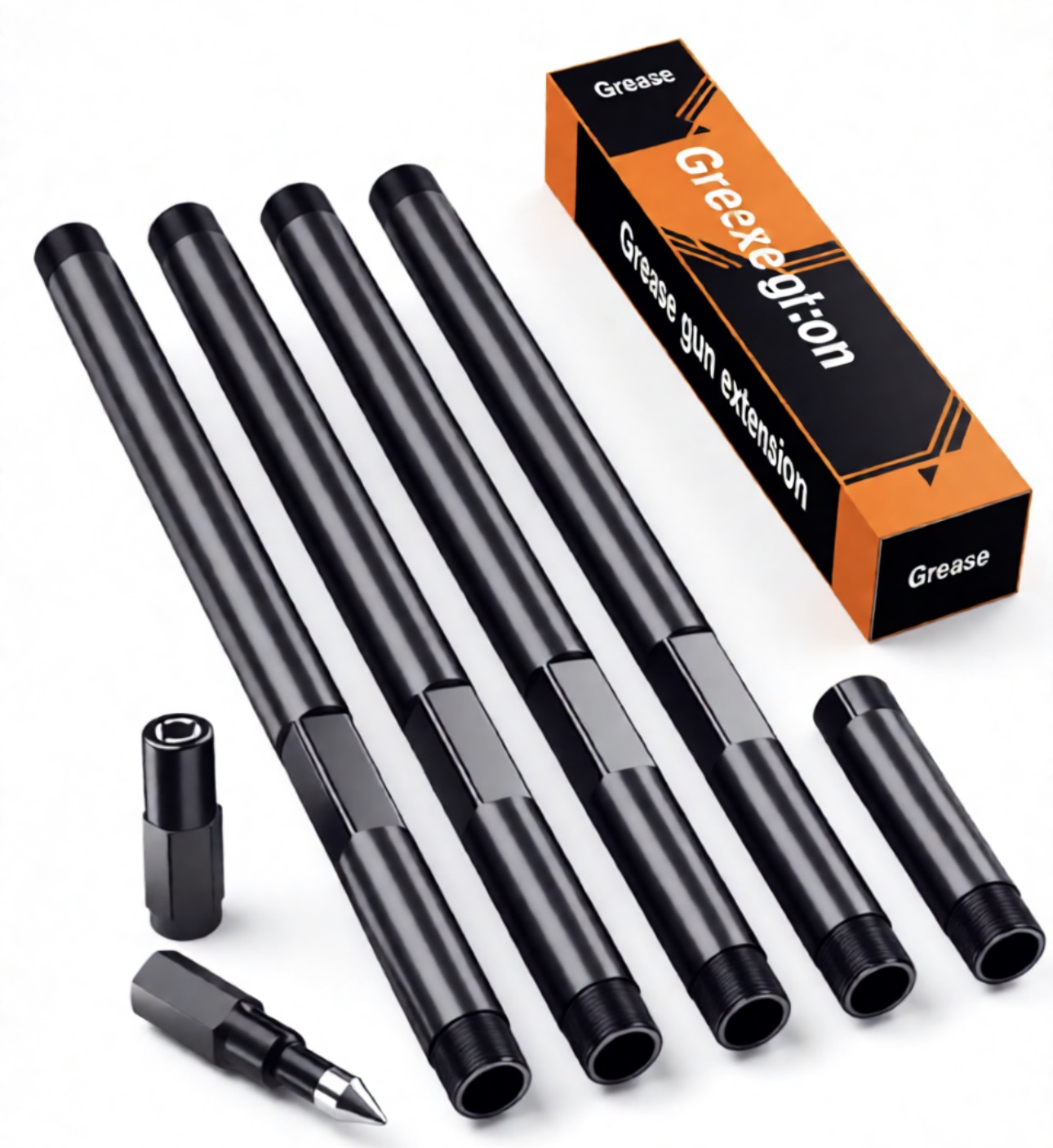 24 Inch Extra Long Grease Gun Rigid Extension 1/8 NPT Reinforced