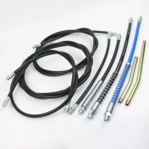 Grease Gun Rigid Tubes & Flexible Hoses | High Pressure Oil-Proof Steel Hoses | 3ft/4ft/5ft/6ft | Bulk & Kit Packaging | Industrial Lubrication Parts