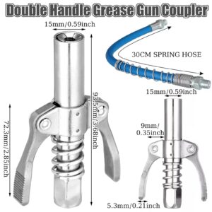 Double Handle Grease Gun Coupler Leak-Proof