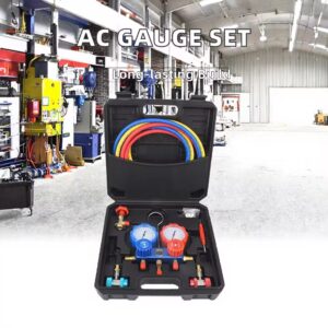 juego de manómetros de aire acondicionado,herramientas de reparación de aire acondicionado de auto,مقاييس ضغط مكيف السيارة,أدوات إصلاح مكيف السيارة,AC gauge set for South America,Middle East car AC repair tool,high temperature resistant AC tool,hot area freon recharge kit,anti-corrosion AC gauge set,humid area refrigerant tool,auto AC repair tool Latin America,مجموعة مقاييس ضغط مكيف السيارة للشرق الأوسط