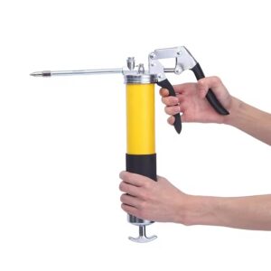 Pistol Grip Grease Gun Full Series | Manual 400CC 600CC + 24V Electric + 900CC Pneumatic | Grease Gun Accessories Hose Nozzle Coupler | 12000PSI High Pressure | South America Mining Middle East Agriculture